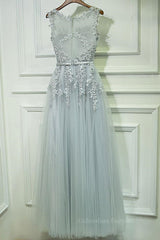 Wedding Invitations, Round Neck Lace Prom Dresses, Lace Formal Evening Dresses