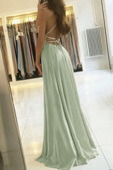 Party Dress Night Out, sage green prom dress