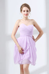 Party Dress Ball, Short A Line Ruffle Strapless Homecoming Dresses