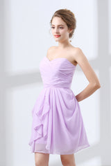 Party Dresses Online Shopping, Short A Line Ruffle Strapless Homecoming Dresses