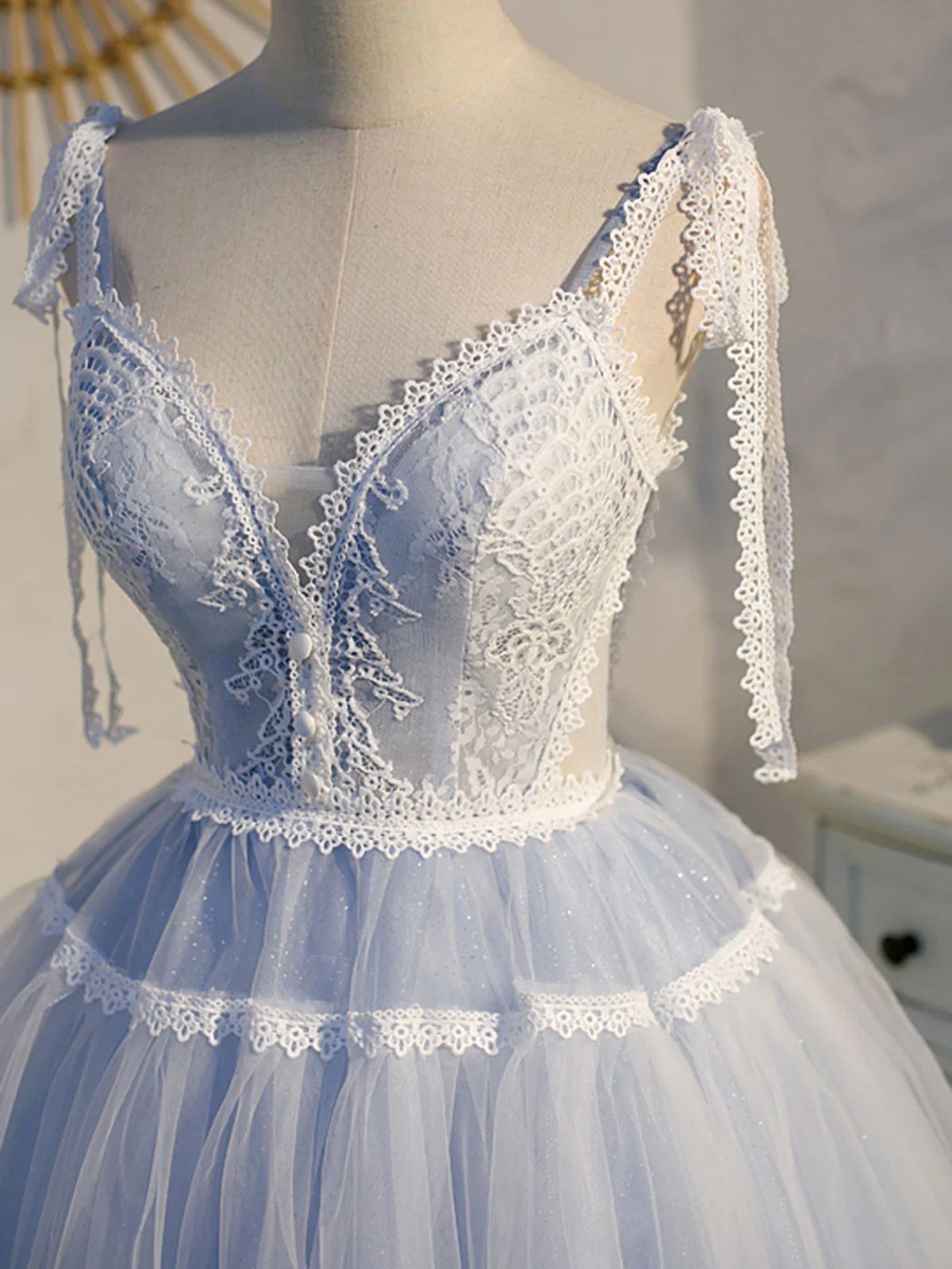 Bridesmaid Dresses, Short Blue Lace Prom Dresses, Short Blue lace Formal Homecoming Dresses