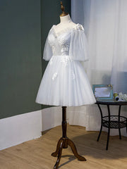 Bridesmaid Dress Colors, Short Gray Lace Prom Dresses, Short Gray Lace Formal Homecoming Dresses
