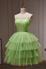 Short Dress, Short Green Prom Dresses, Short Green Graduation Homecoming Dresses