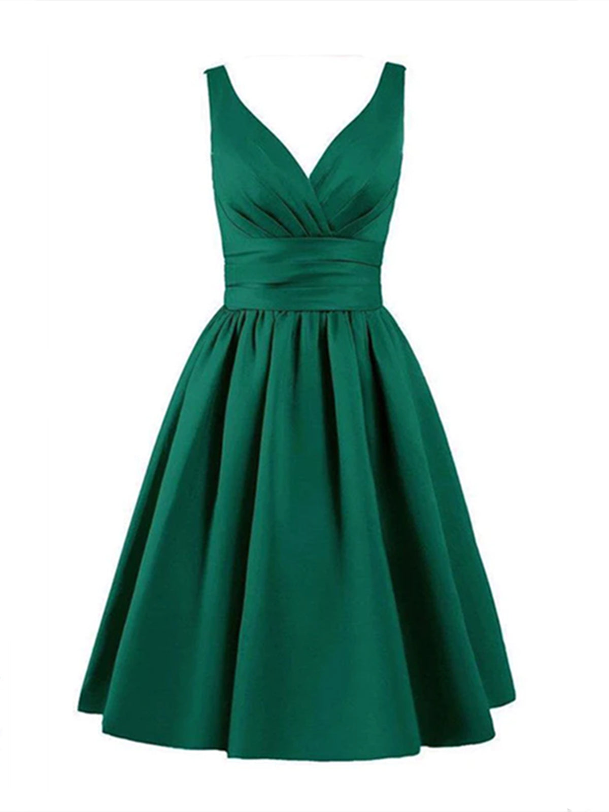 Party Dress Outfit, Short Green Satin Prom Dresses, Short Green Satin Graduation Homecoming Dresses
