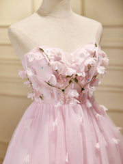 Bridesmaid Dresses Sage Green, Short Pink Floral Prom Dresses, Short Pink Floral Formal Homecoming Dresses