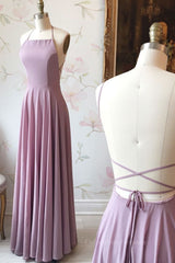 Formal Dress Shopping, Simple backless chiffon long prom dress, evening dress
