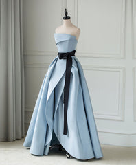 Formal Dress For Sale, Simple Blue Satin Long Prom Dress, Blue Long Evening Dress