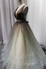 Bridesmaid Dresses Fall Colors, Simple Coffee tulle sequin long prom dress coffee evening dress