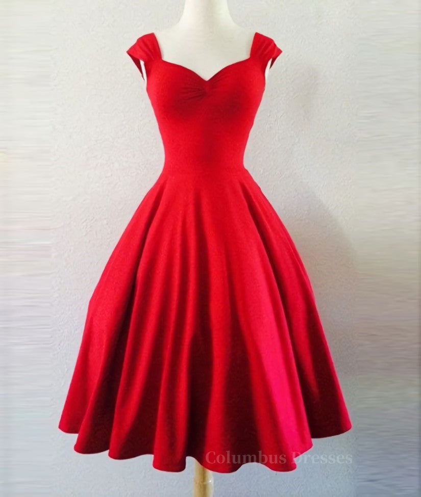 Formal Dress Styles, Simple Short Red Prom Dresses, Short Red Homecoming Dresses, Formal Dresses
