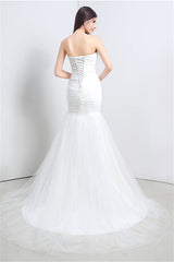 Wedding Dresses With Sleeves Lace, Sweetheart Off The Shoulder Pleated Simple Wedding Dresses