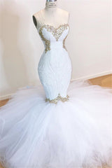 Wedding Dress Hire Near Me, Sweetheart Sleeveless Lace Tulle Appliques Sequins Mermaid Wedding Bridal Gowns