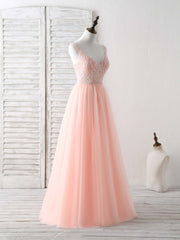 Gold Prom Dress, Unique Tulle Beads Long Prom Dress, Tulle Evening Dress