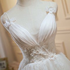 Bridesmaids Dresses Lavender, V Neck Short Ivory Lace Prom Dresses, Short Ivory Lace Formal Homecoming Dresses