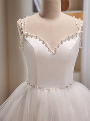 Bridesmaide Dress Colors, V Neck Short Ivory Layered Prom Dresses, Short Ivory Graduation Homecoming Dresses