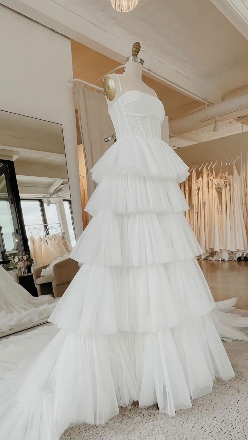 Wedding Dress Long Sleeved, White Prom Dresses New Formal Dress Wedding Dress