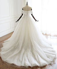 Wedding Dress Styles 2022, White Tulle Long Prom Dress White Tulle Wedding Dress