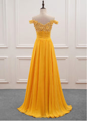 Party Dress Roman, Yellow Off Shoulder Long Party Dress, Sweetheart Formal Dress